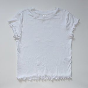 BP White Short-Sleeve Baby Tee T-Shirt